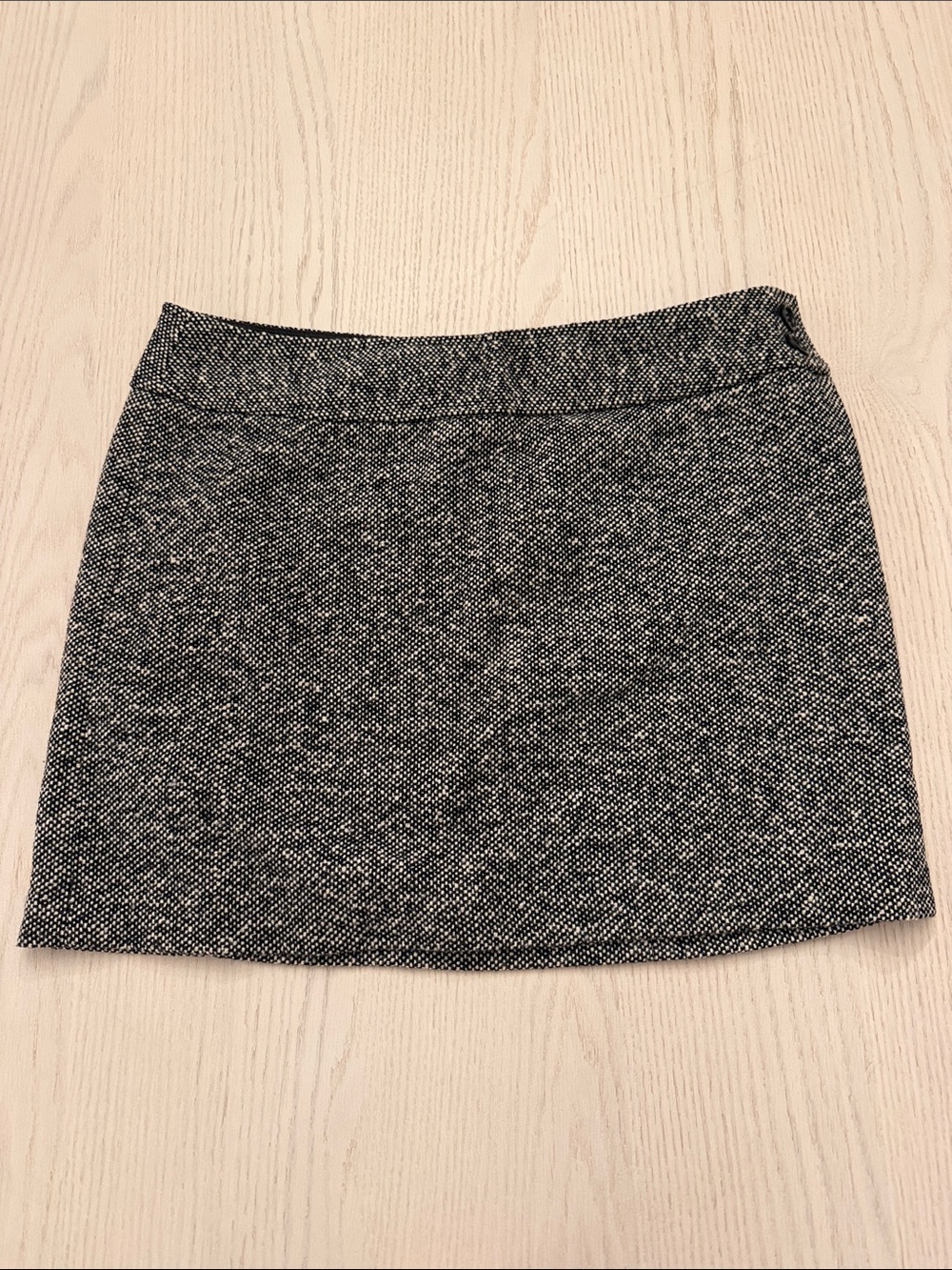 J. Crew Black and White Tweed Mini Skirt